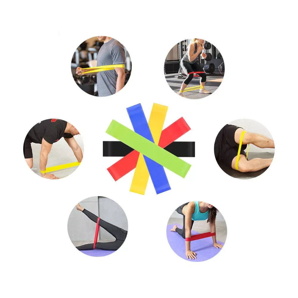 Various Color Yoga Sport Resistance Bands gym equipment TPE Home Fitness Elastic Bands Pilates strength training workout
