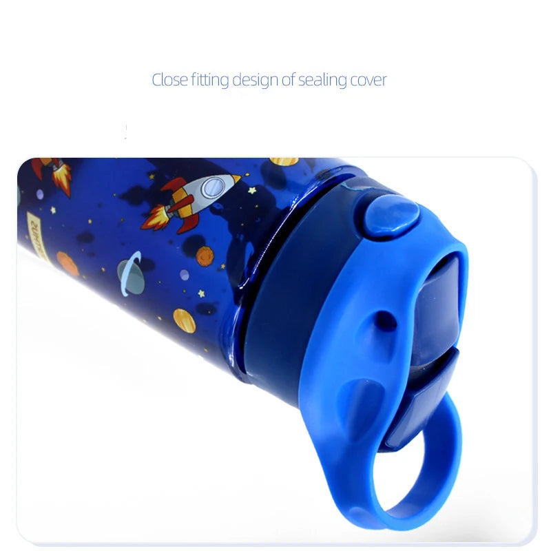 Tritan Water Bottle For Kids Children Unicorn Dinosaur School Drinking Bottles With Straws Cute Animals Leak Proof Outdoor Cup