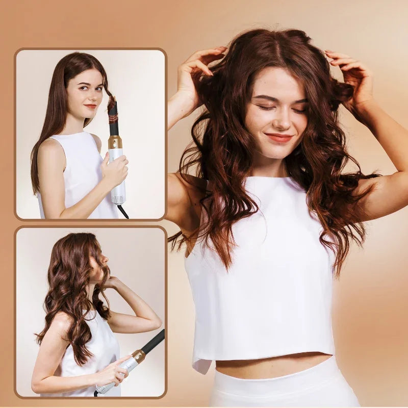 Hot Air Styler Comb 5 in 1 Hair Dryer Automatic Hair Curler Professional Hair Straightener For Dyson Airwrap Household