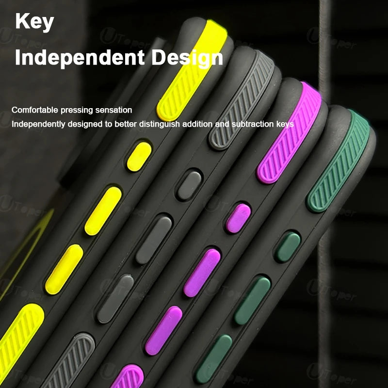New Bicolor Matte Frosted Magnetic Phone Case For iPhone 16 Translucent Shockproof Bumper Hard Cover