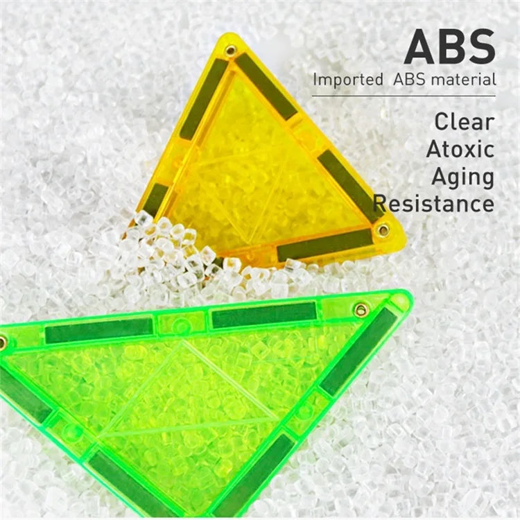 Magplayer Magnetic Building Blocks Children DIY Games Montessori Educational Toys Construction Sets Magnet Tiles for Kids Gift