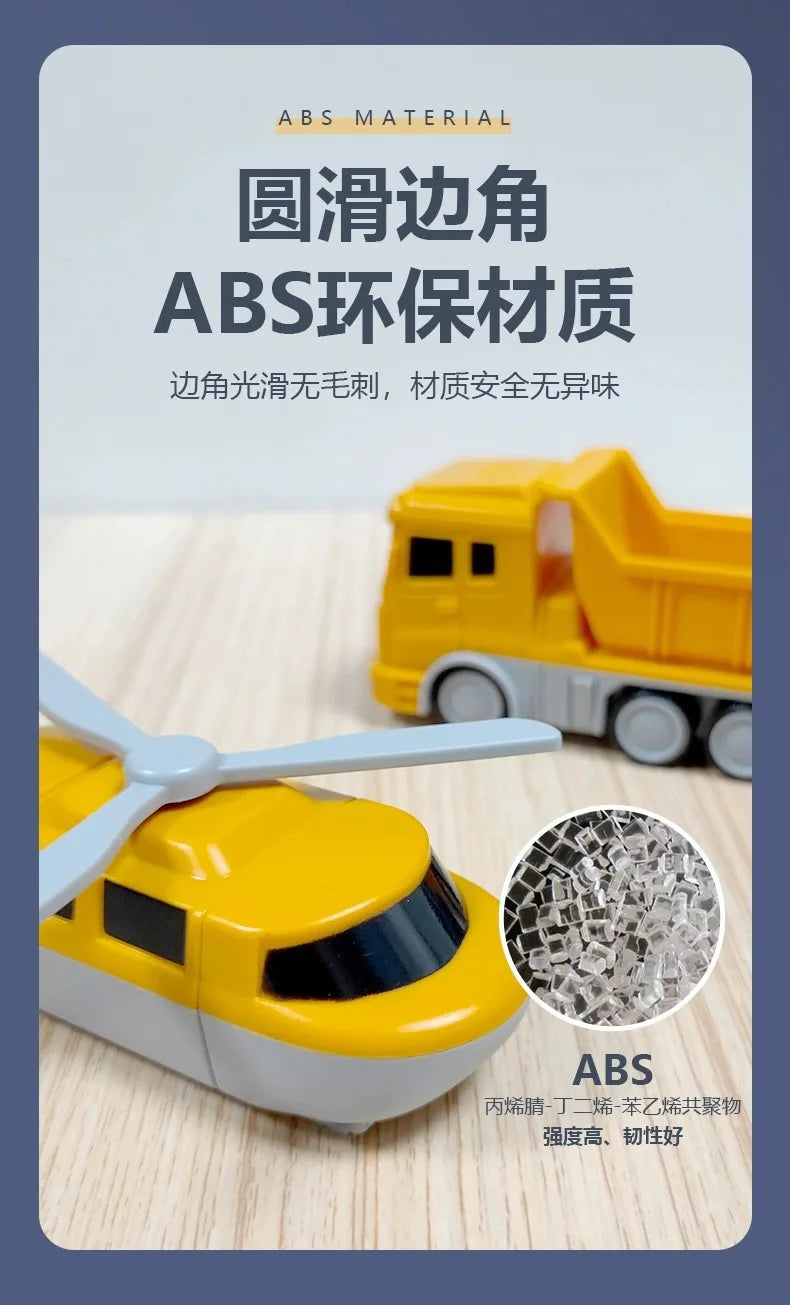 Magnetic building blocks car assembled engineering car robot deformation children's toys engineering set series military model